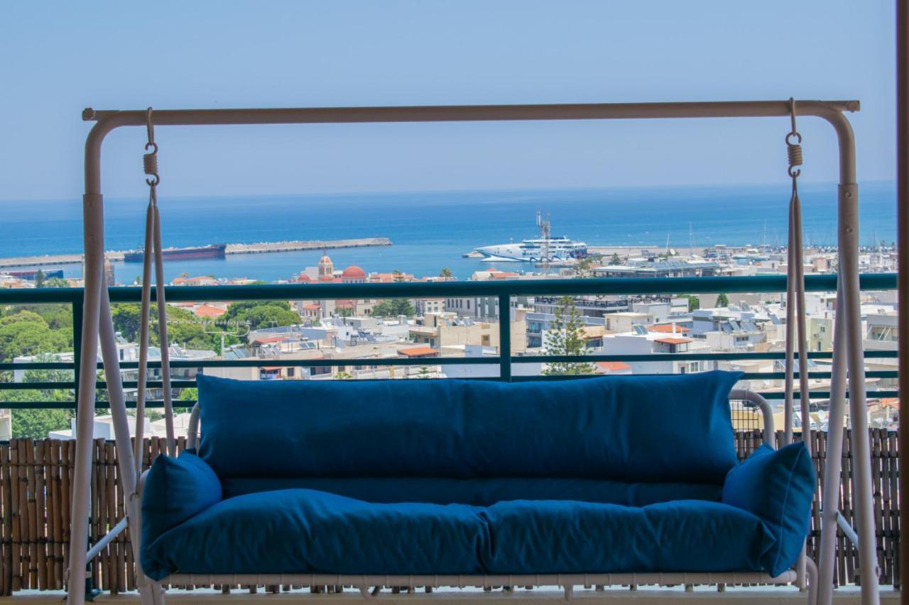 Apartament Rooftop With Sea View In Central Rethymno Zewnętrze zdjęcie