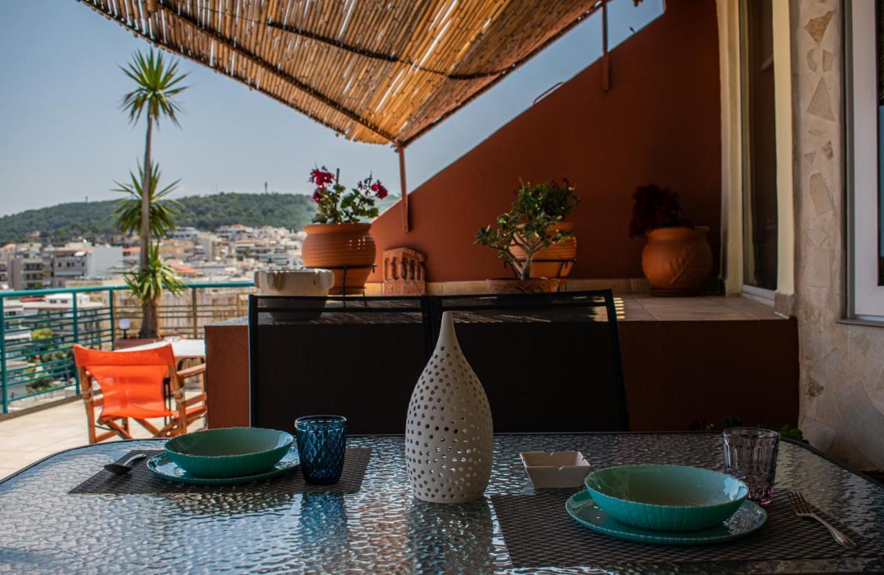 Rooftop With Sea View In Central Rethymno Zewnętrze zdjęcie