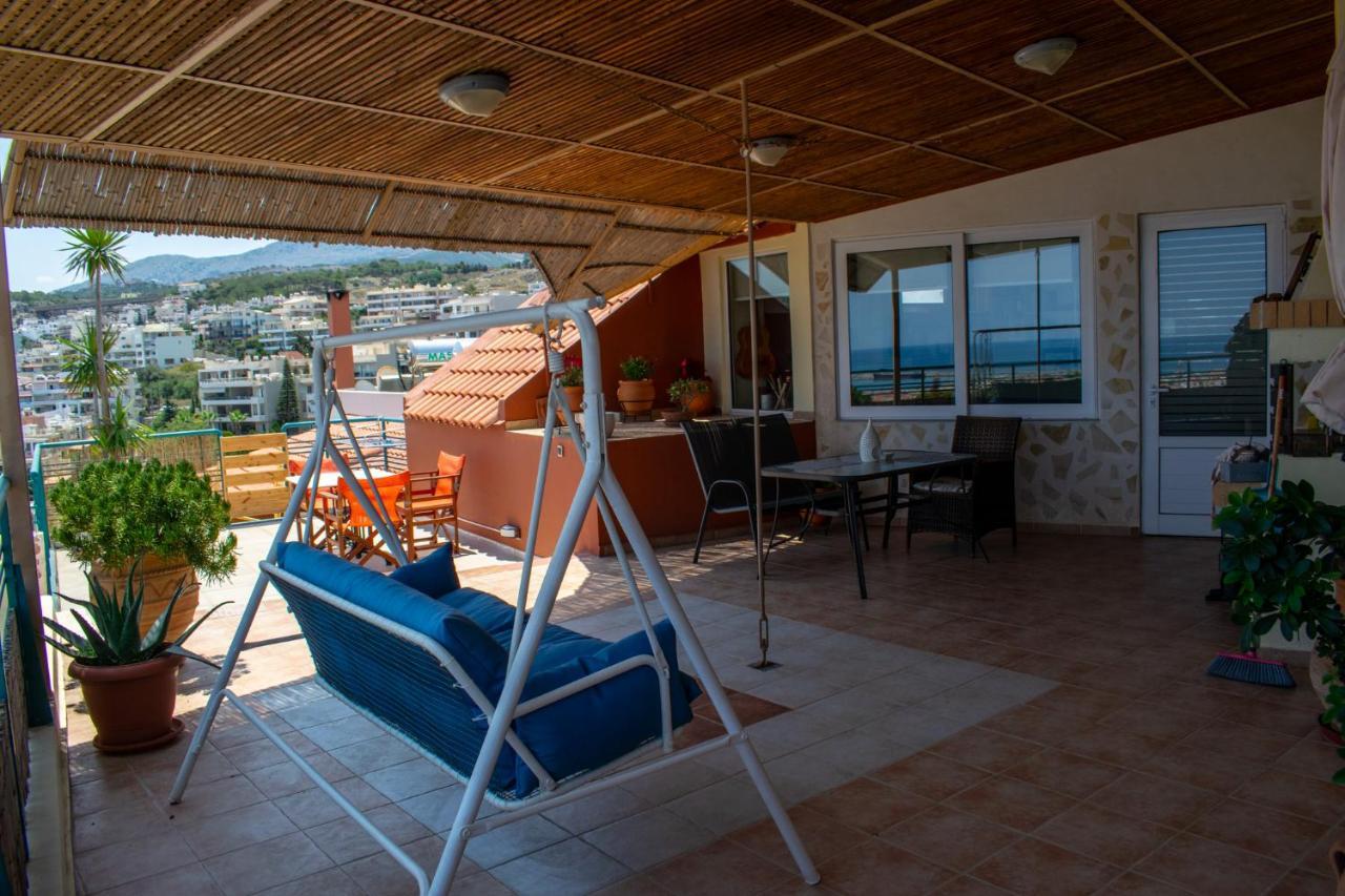 Apartament Rooftop With Sea View In Central Rethymno Zewnętrze zdjęcie