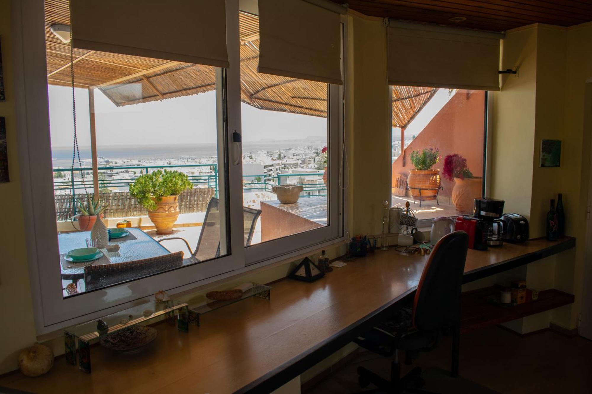 Apartament Rooftop With Sea View In Central Rethymno Zewnętrze zdjęcie